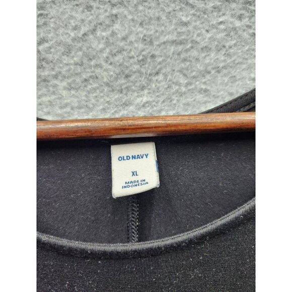 Sleeveless Black Knit Swing Dress Old Navy XL Made In Indonesia - Picture 2 of 5